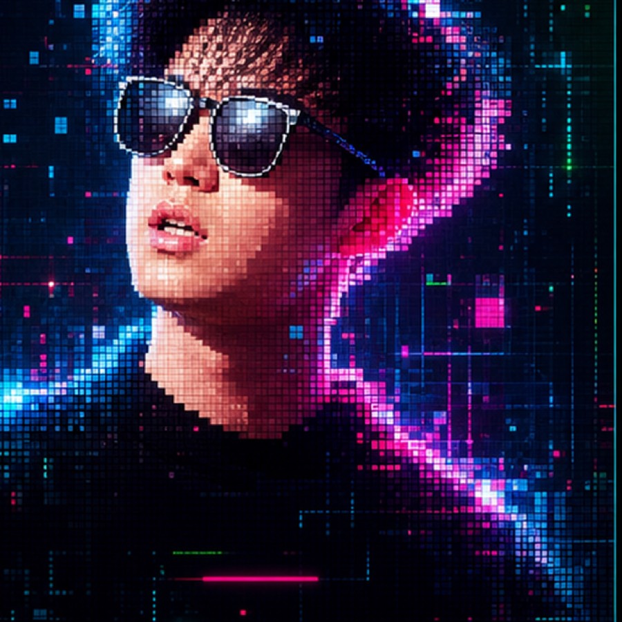 数字马赛克头像